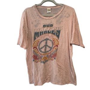 American Eagle Bob Marley Oversized Band Tee Shirt